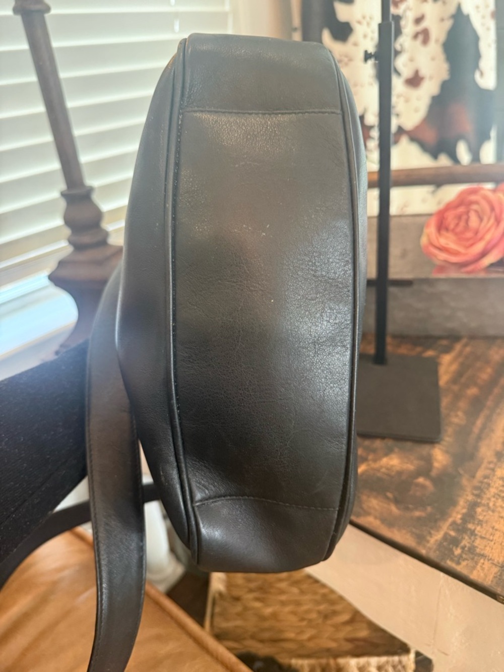 Black Authentic Gucci Leather 2-Way Bamboo Bag w/COA - Picture 7 of 13